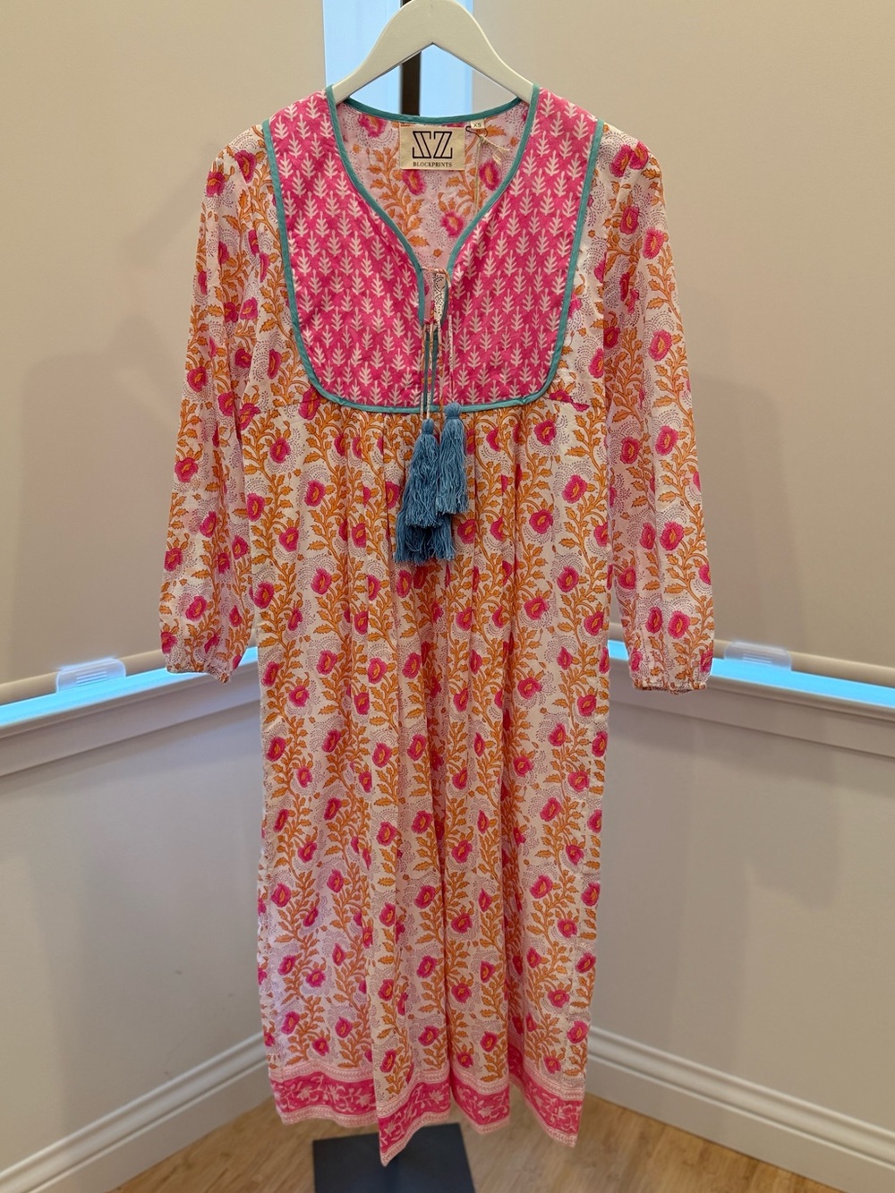 SZ Blockprints Kitty Dress - Essa Print